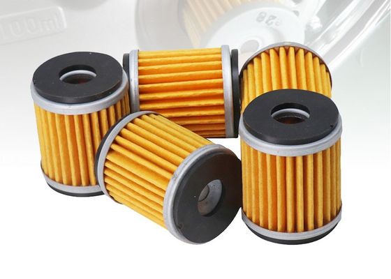 Obor Kualitas dan Efisiensi Tinggi Sistem bahan bakar mesin sepeda motor Elemen Filter Oli Kertas saring kuning cocok untuk HF141/200